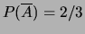 $ P(B\vert A)=1/2$