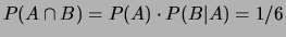 $ P(\overline B) = 1/2$