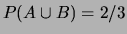 $ P(A\cap B) = P(A)\cdot P(B\vert A) = 1/6$