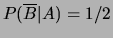 $ P(A \cup B) = 2/3$