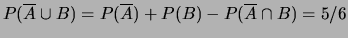 $ P(\overline{B}\vert A) = 1/2$