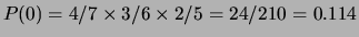 $ ) > P($