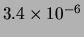$ (1/3)^{13}=6.3\times 10^{-7}$