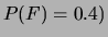 $ P(M)=0.6$