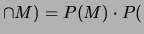 $ \cap F)$