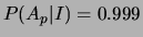$ P_\circ(I) = 8.3\times 10^{-4}$
