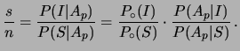 $ P(S\vert\overline{A}_p) = 0.99999917$