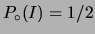 $ P_\circ(I)/P_\circ(S)$