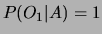 $ P_\circ(A) = P_\circ(B) = P_\circ(C) = 1/3$