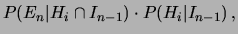 $\displaystyle P(H_i\vert I_n)$