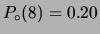 $ P_\circ(9)=0.10$