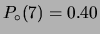 $ P_\circ(8)=0.20$