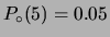 $ P_\circ(6)=0.20$