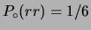 $ P_\circ(Rr)=1/2$