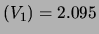 $ \sigma(V_1) = 0.029$