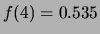 $ f(3)=0.21$
