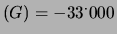 $ P(G=100^\cdot 000) = 0.9987$