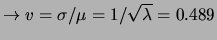 $ \rightarrow \lambda=4.18$