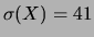 $ (X)=(\pi/4)\times n = 7854$