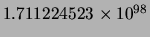 $ 1.711224523 \times 10^{98}$