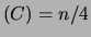 $ (C) = n/2$
