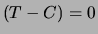 $ (T,C) = -n/4$