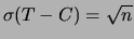$ (T-C) = n$
