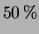 $ 50\,\%$