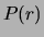 $\displaystyle P(r)$