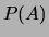 $\displaystyle P(A)$
