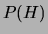 $ P(H)$