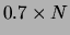 $ 0.7\times N$