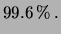 $\displaystyle 99.6\,\%\,.$