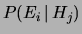 $ P(E_i\,\vert\,H_j)$