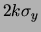 $ 2k\sigma _y$