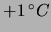 $ +1\,^\circ C$