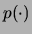 $ p(\cdot)$