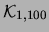$ {\cal K}_{1,100}$