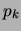 $ p_k$
